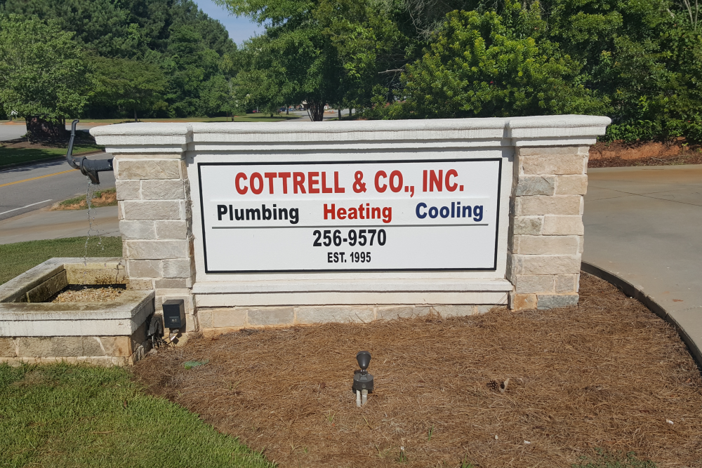 Cottrell & Co., Inc. Plumbing, Heating and Cooling Sign